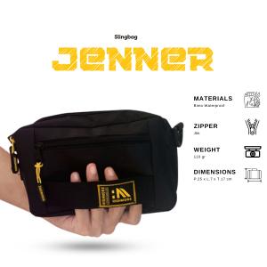 [NEW ARRIVAL] Tas Slempang Highmore JENNER Hitam Pria Elegan Slingbag Selempang Cowok