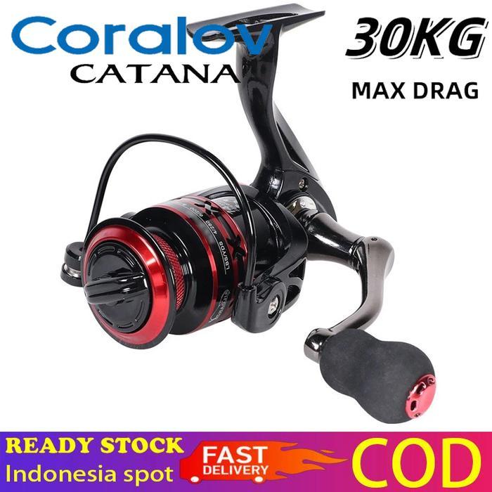 new - coralov reel pancing besi fishing reel 30kg nx2000-7000 reel pancing laut tarikan reel pancing
