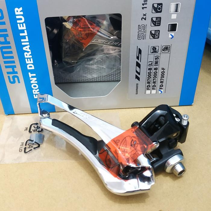 "Jual Produk FD Front derailleur Shimano 105 R7000F 46-52T Braze on ''