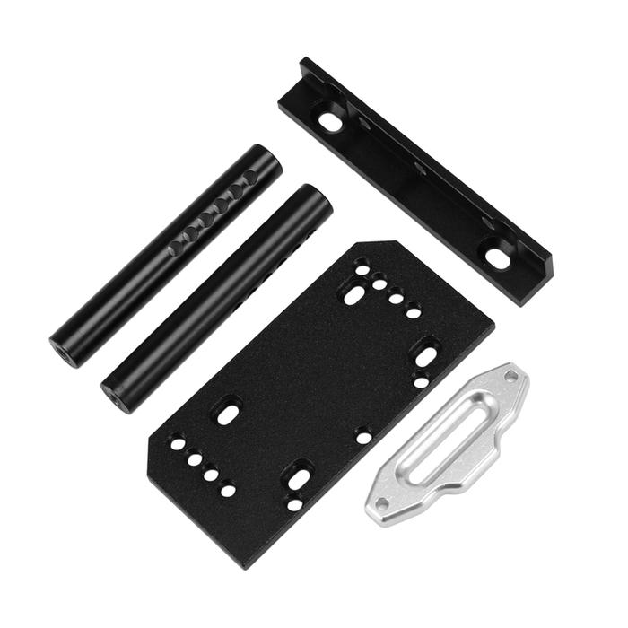 Bumper Depan Logam dengan Lampu LED untuk Axial SCX10 & SCX10 II