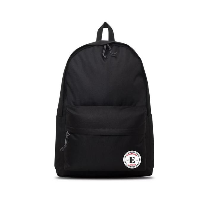 Ed Bags Tas Sekolah Ransel Hitam Basics Unisex 22 Liter Dengan 1 Compartmen Laptop 15" Dan Aksesori 