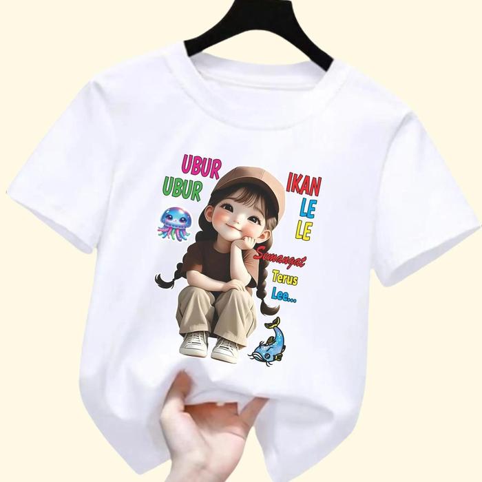 Kaoslucu Ubur2 Ikanlele KD01 Kaos Anak Perempuan Model Terbaru Fashion t-shirt