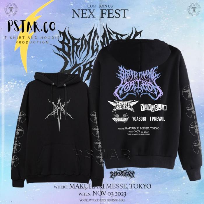 Jaket BMTH | Hoodie bring me the horizon baby metal nex gen tour japan 2023