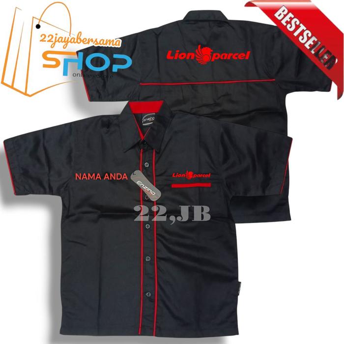 Kemeja Lion Parcel • Baju Lion Parcel • Seragam Lion Parcel Lengan Pendek