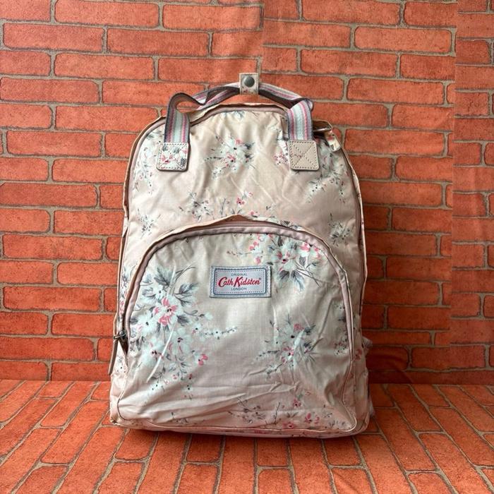 TAS RANSEL WANITA CATH KIDSTON KANVAS WATERFROOF SECOND BRANDED PINK
