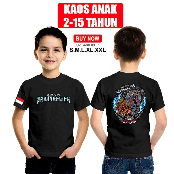 kaos anak distro kaos barongan " " Sawunggaling " " jawa kaos jaranan