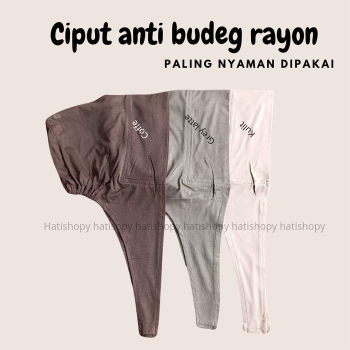 H☎4O CIPUT HIJAB ANTI SLIP ANTI BUDEG LUBANG TELINGA TALI BAHAN RAYON PREMIUM L»E2
