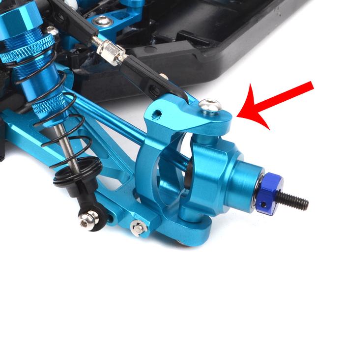 RcAidong Aluminum Front C-Hub Hubs for Tamiya TT-02B/DF02 Chassis RC