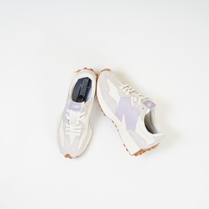 Sepatu NB327 white lilac leather