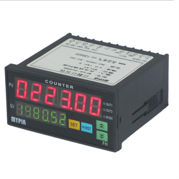 Super Deals Mypin FH8-6CRRB Dual Display Digital Counter 6 Digits Light-Emitting Diode AC/DC Length 