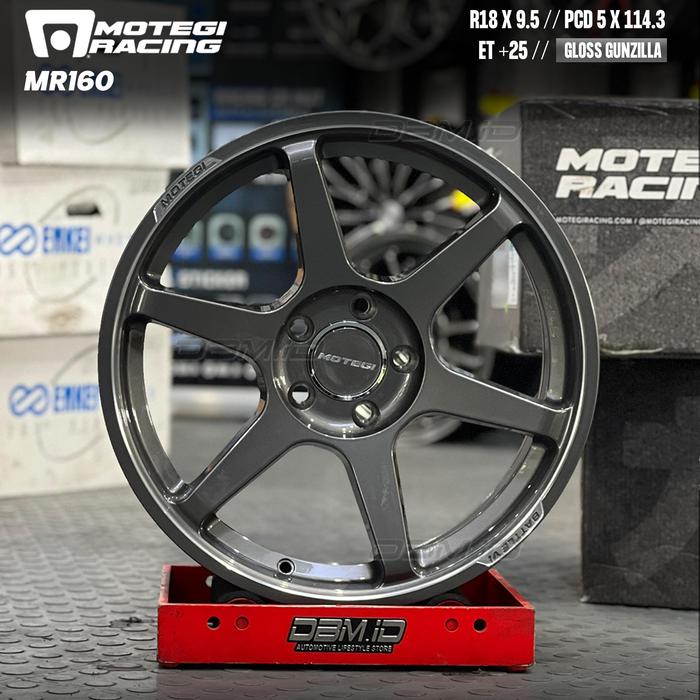Velg MOTEGI Racing MR160 Battle VI R18 18x9.5 5x114.3 et +25 Gloss Gunzilla