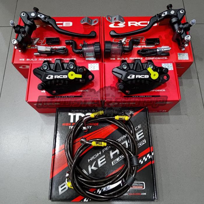 Paketan Master Rem Radial RCB S1 FL Facelift 14mm series set kanan kiri + Kaliper RCB New S26 2 pist