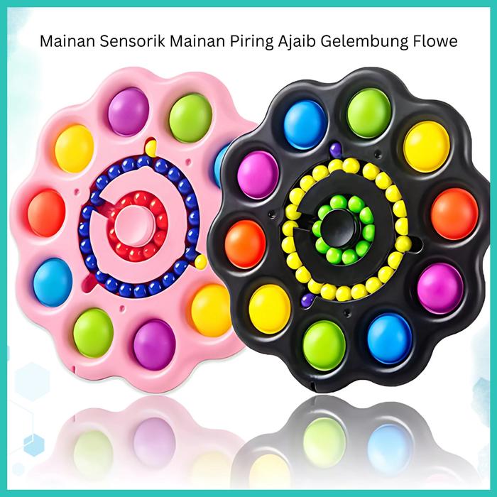(MI) New Push Bubble Simple Dimple Fidget Spinner Toys