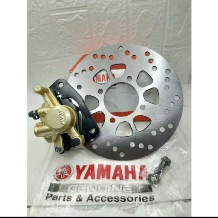 piringan cakram depan set kaliper caliper rem depan kepala babi pala babi depan Mio sporty smile sou