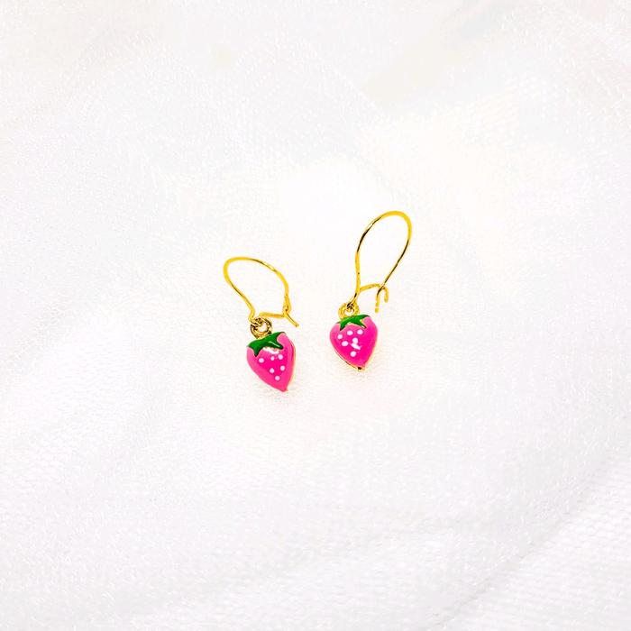 Anting Anak Strawberry / Anting Anak Kait