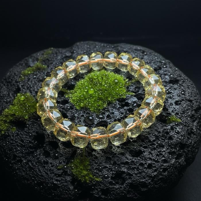 Natural Top Quality Brazil Honey Citrine – Faceted Bead