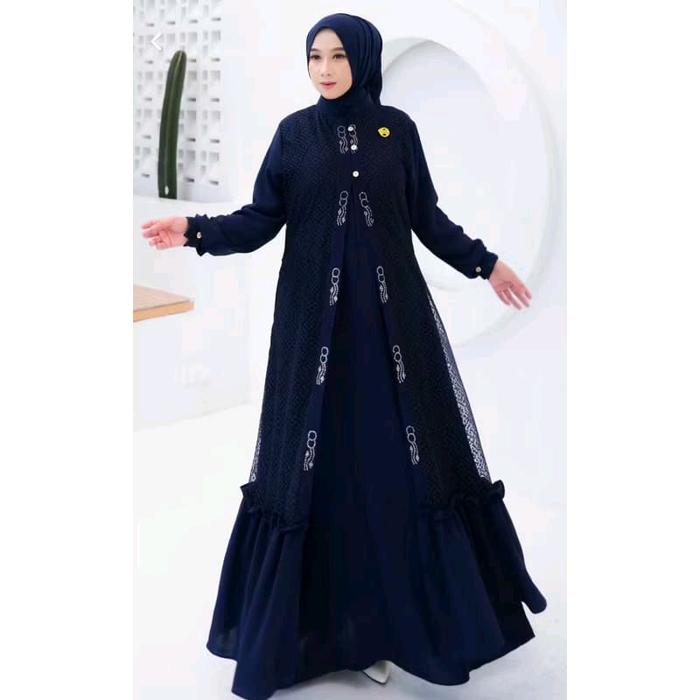 GAMIS DREES KANZA CRINKLE MIX BROKAT MIX SWAROVSKY