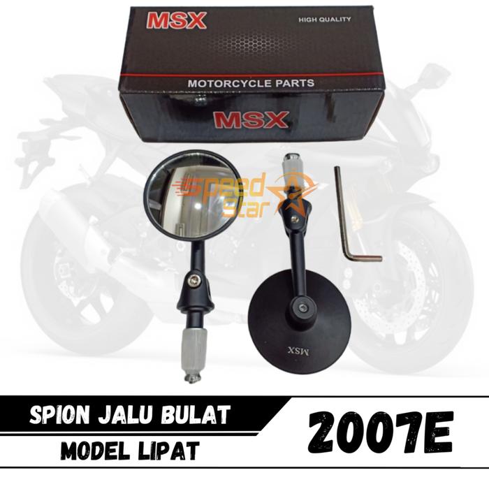Spion Jalu Bulat Lipat MSX Untuk Semua Motor Bar End Nmax Aerox Xmax Vario Pcx Vespa Universal Semua