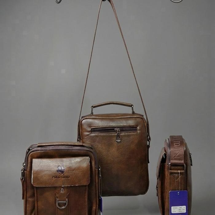 Italy Bags - Tas Slempang Polo Land Kecil Pria Kulit Premium Vintage Multifungsi Casual Elegant