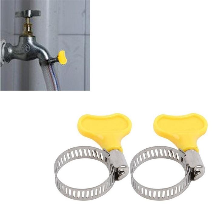 Klem Kuping Selang Gas Air Penjepit Putar Hose Clamp Kompor Klem Selang Kuping Hose Clamp Gas Stainl