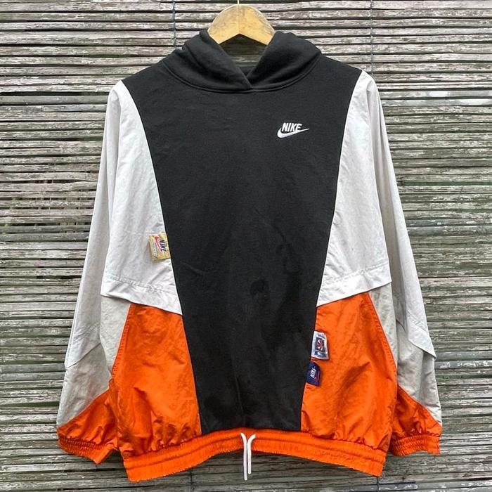 jaket nike windbreaker colourblock vintage second