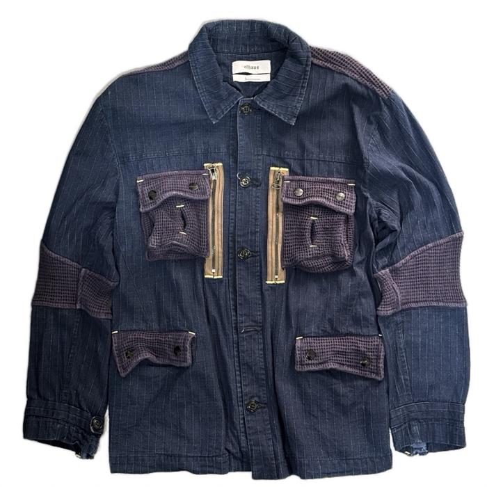 elhaus - Ground jacket denim waffle (navy)