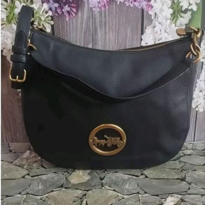 Hobo Bag Black Coach Leather