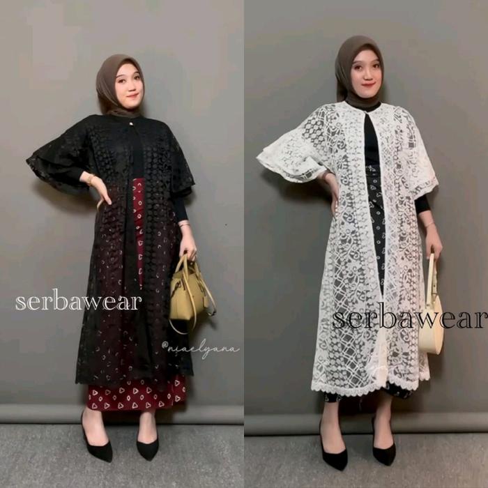 Outer Tunik Brocade Hein Atasan Wanita ADA JUMBO LD 120CM | Outer kondangan | Outer wisuda| Outer P
