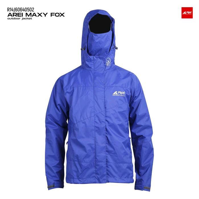 JAKET GUNUNG ANTI AIR JAKET MOTOR AREI REI ORIGINAL MAXY FOX - BIRU, M