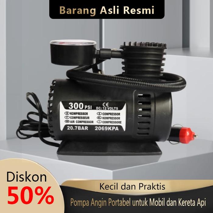 Pompa Angin Mini Super Cepat Pompa Angin Listrik - Material Tahan Bisa untuk Motor/Mobil/Bola,
