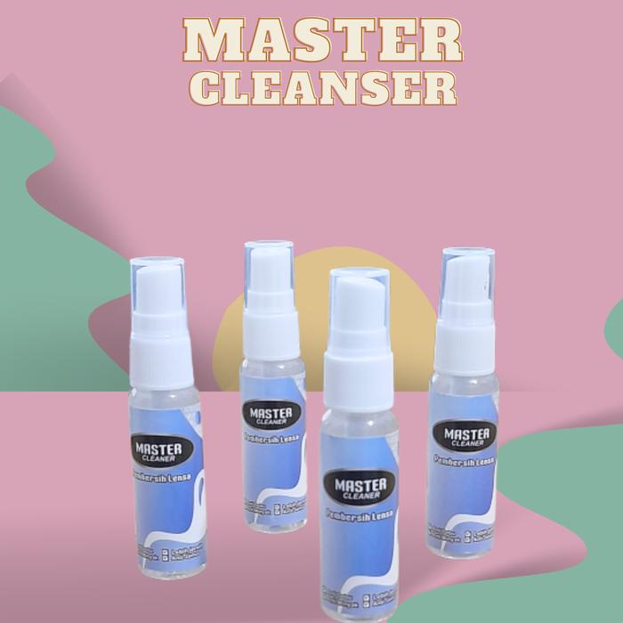 Pembersih Lensa Kacamata Master Clean Cairan Premium 4 Botol