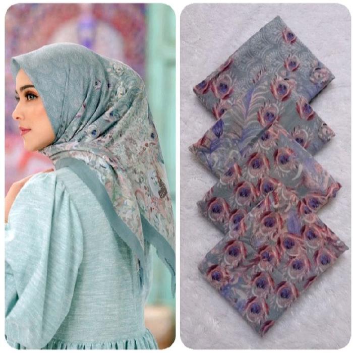 [ BEST PRODUK ] Jilbab Segi 4 Motif Kekinian Voal Lasercut/ Jilbab Segi 4 Model Terbaru Kekinian2022