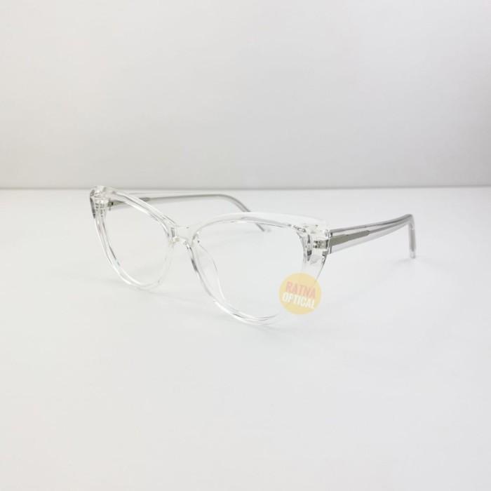 V✪A9 FRAME KACAMATA KOREA WANITA CAT EYE RO 2003 LENSA MINUS BENING S☎UV