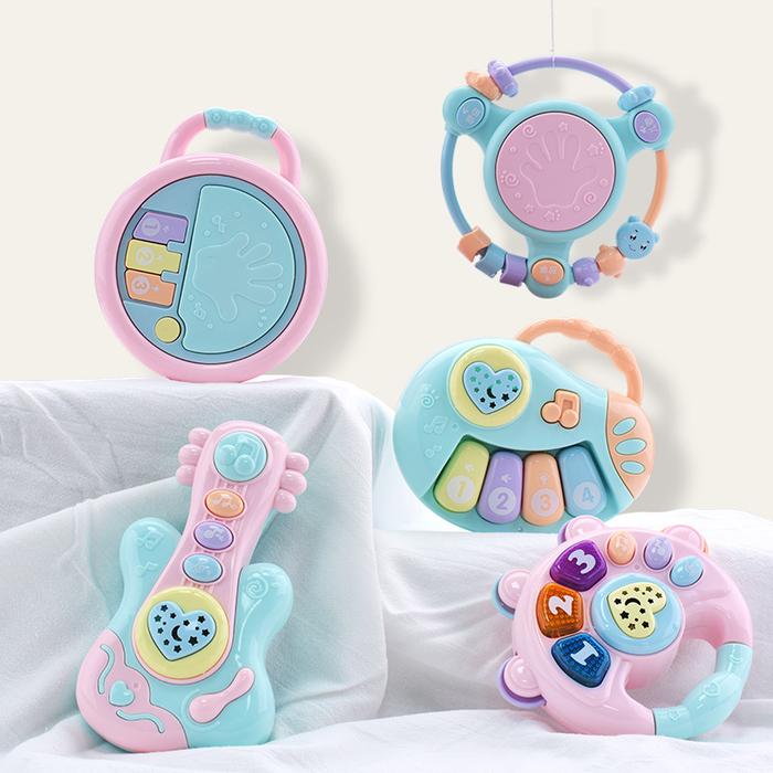 Musik Bayi Drum Musik Drum Tangan 0-3 Tahun Bayi Proyeksi Multifungsi