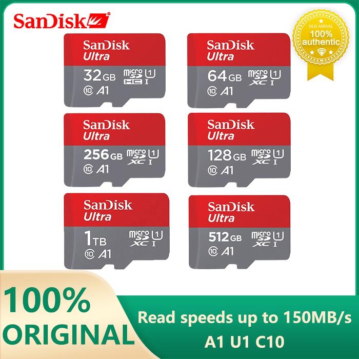 Sandisk Ultra Micro SD 128GB 32GB 64GB 256GB 400GB 512GB 1TB Micro SD