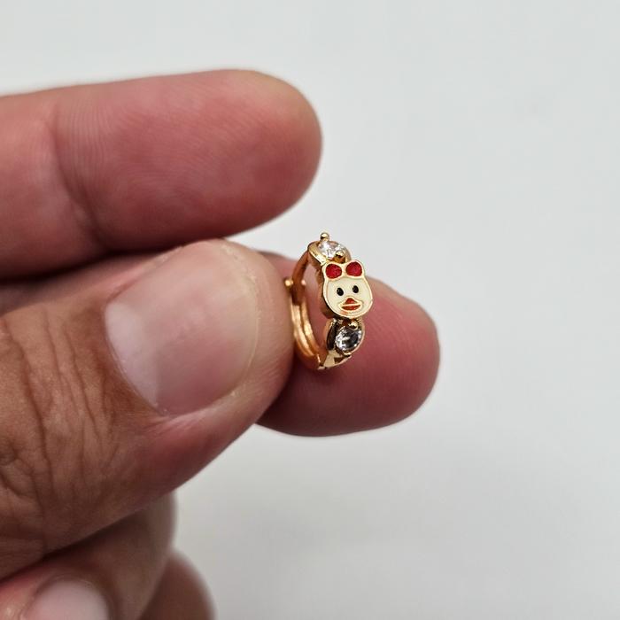 Anting Jepit Anak Karakter Bebek Merah