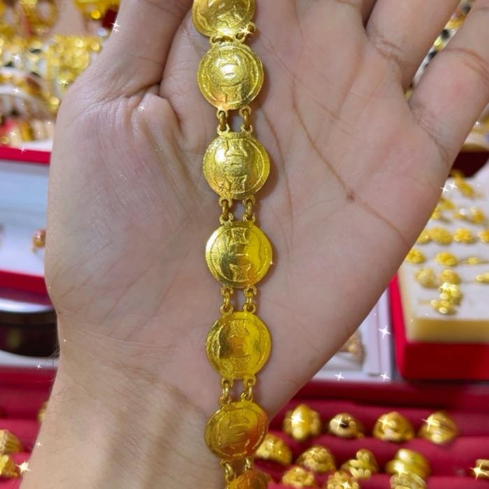 Gelang full koin terbaru bersurat bisa tukar tambah