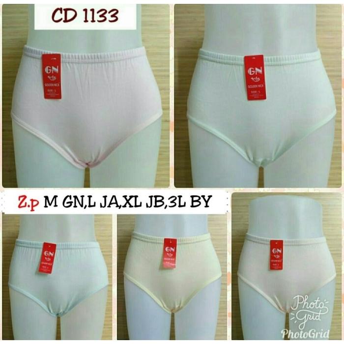 3pc- Celana dalam wanita golden nick 1133 / Cd Wanita Gn Polos