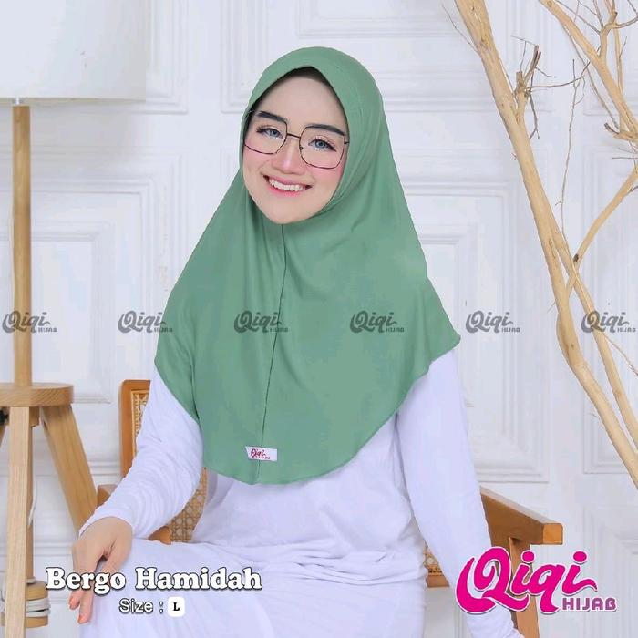 ** Qiqi Hijab ** Bergo Hamidah L Original Qiqi Hijab " Hijab Jersey Super "