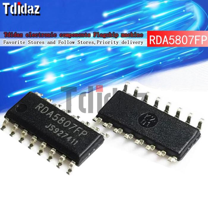 5 Buah/Lot RDA5807FP RDA5807 5807FP SOP-16 FM Stereo Radio Chip Ic