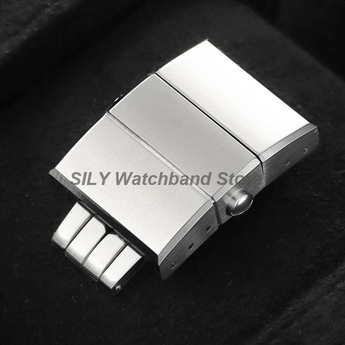 20mm Watch Folding Buckle for Ulysse Nardin Marine 263 Rubber Strap Stainless Steel Deployment Clasp