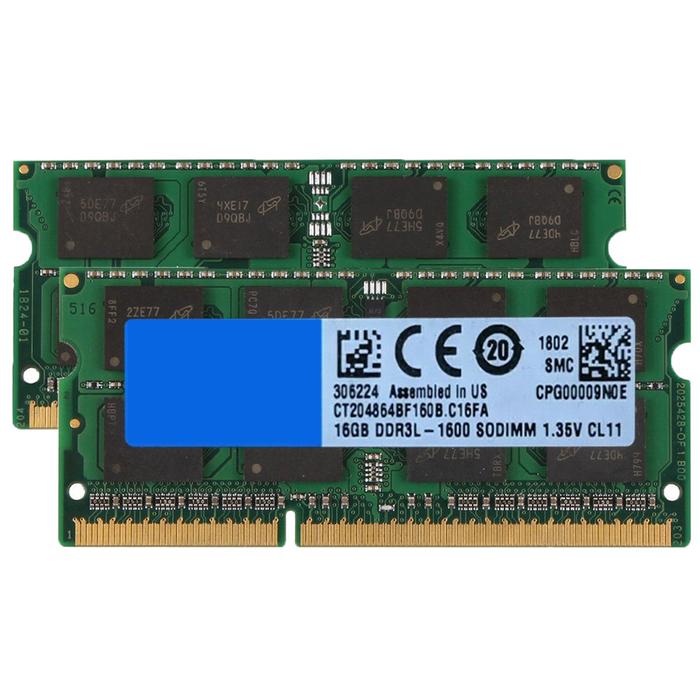 RAM DDR3L 16GB 32GB 1600MHz 1866MHz Notebook Memory PC3L-12800S