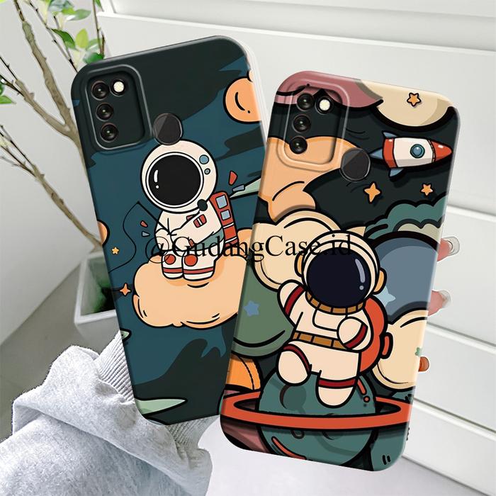 TT27 - Softcase Astronot Infinix Smart 4 5 6 HD Case Pelindung Camera All Type For Smartphone