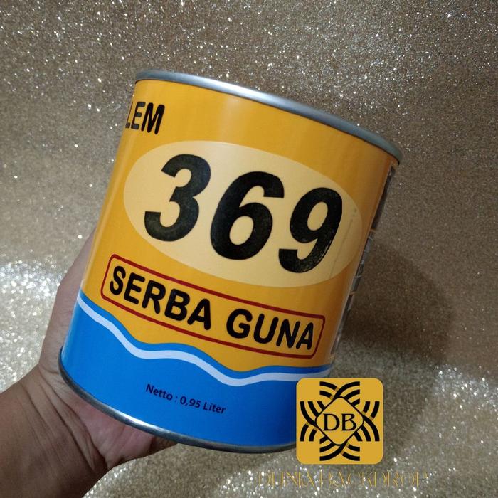 LEM SERAGUNA 369 307 vinyl kayu karet sendal sepatu
