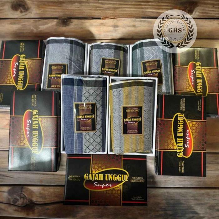 GHS Termurah no. 1 Sarung Tenun Gajah Ungul Motif Terbaru Sarung Dewasa Bandung Brand TextilePabrik 