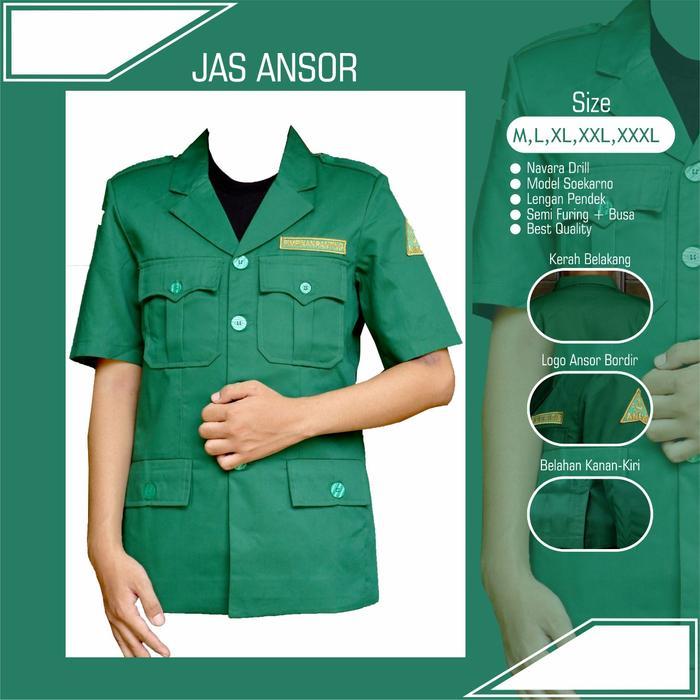Jas ansor lengan pendek jas ansor soekarno jaz ansor