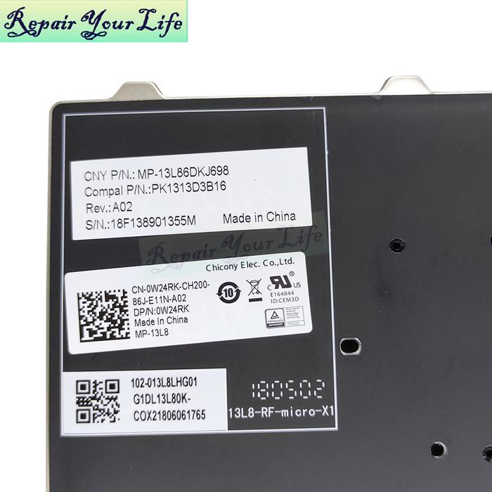 UK/GB PT-BR Brazil Backlit keyboard for Dell latitude 3340 E5450