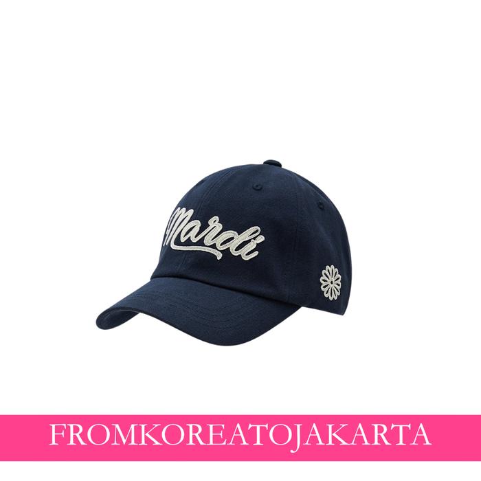 MM [ACTIF] Cap Mardi Vintage Felt Logo - Navy Cream