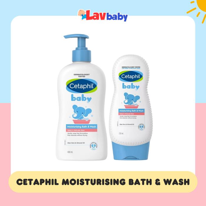 Cetaphil Baby Moisturising Bath & Wash Sabun Sampo Bayi 230ml 400ml