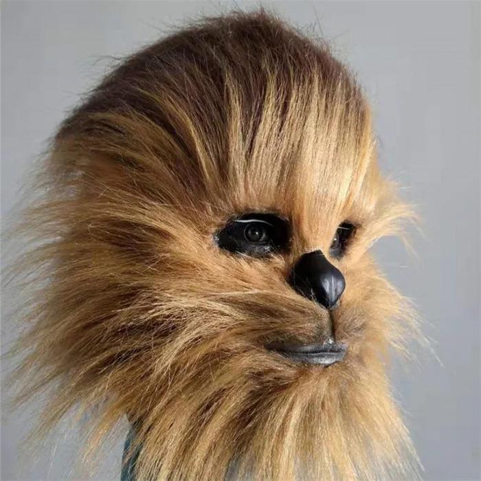 New 2025 Halloween Party Costume Prop Film Cosplay Chewbacca Mask Head Masks A P E Man Mask Gloves *